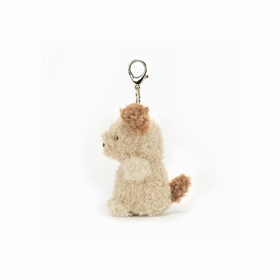 Jellycat Little Pup Bag Charm Dog USA | 84397BMJD